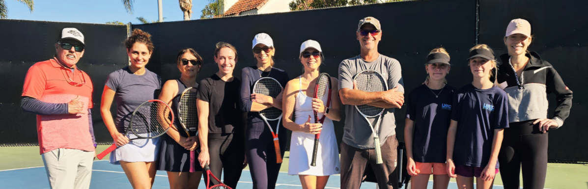 Group Community Tennis Clinics in Dana Point, CA