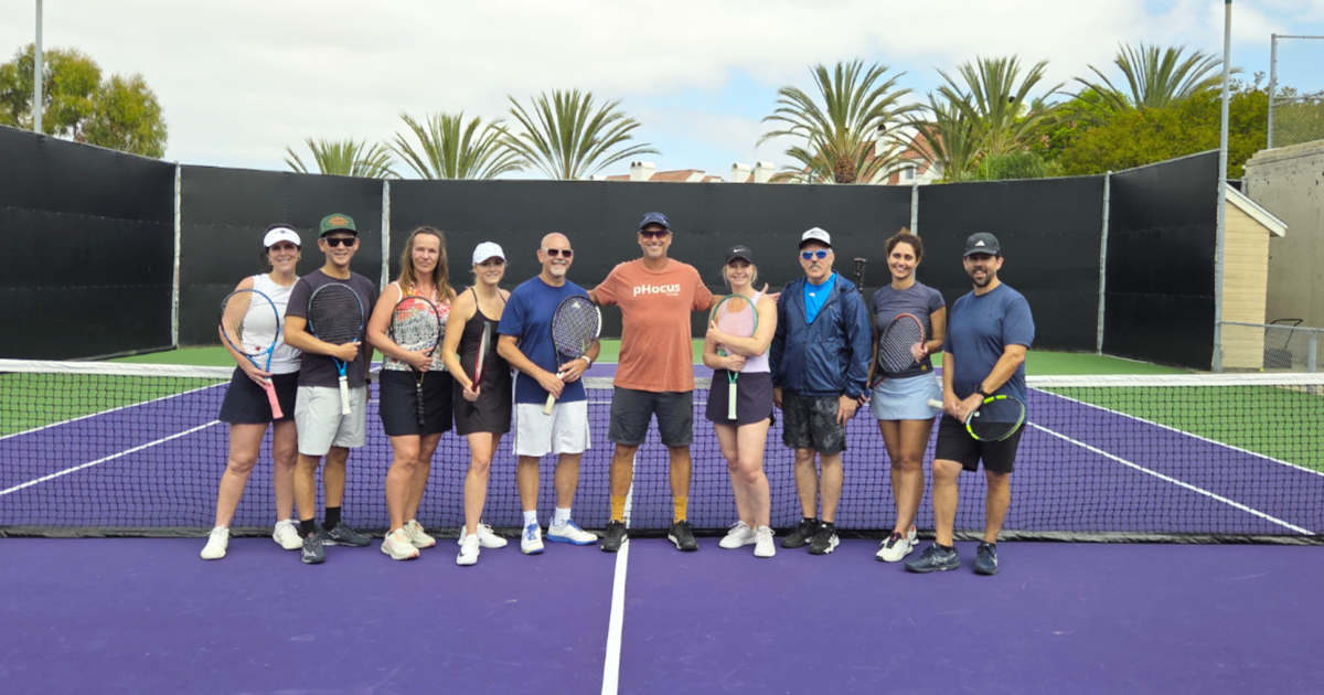 Group Tennis Clinics in Dana Point, CA - Coach Mike Story