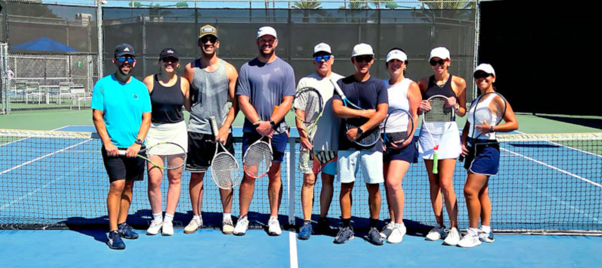 5-Star Tennis Lessons & Group Clinics in Dana Point, CA 1 Live-Ball Sunday Tennis Clinics in Dana Point, CA at the Dana Hills Tennis Center